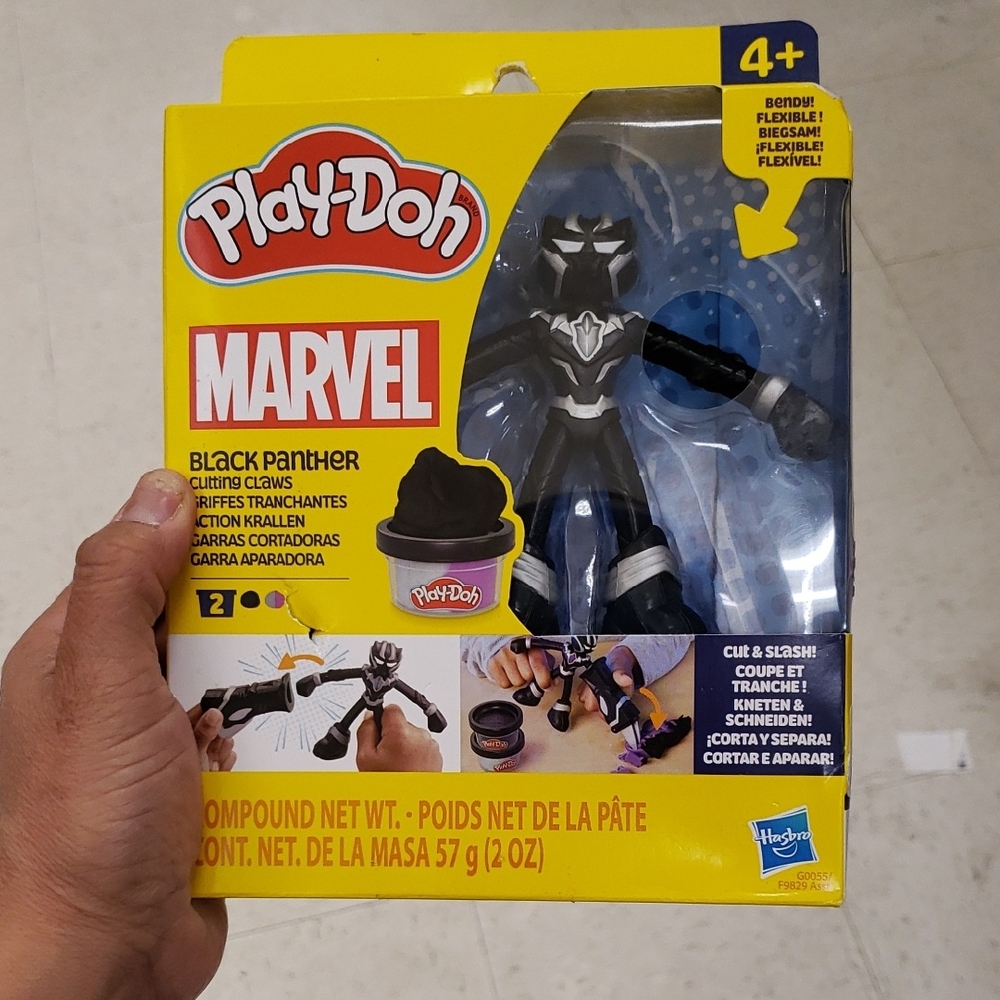 Hasbro Play-Doh Marvel Black Panther Claw Set - Black and Blue